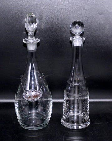 Karaf (2) - Kristal, Zilver