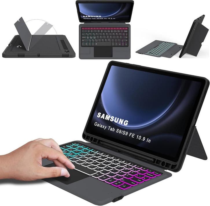 Samsung Tab S9/S10 Toetsenbordhoes | 57% Korting!, Computers en Software, Overige Computers en Software, Nieuw, Ophalen of Verzenden