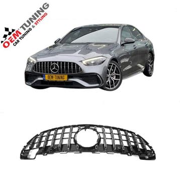 Grille geschikt voor C-Klasse W206 | GT-R Chrome Style | 21+, Voor, Mercedes-Benz, Nieuw, Ophalen of Verzenden