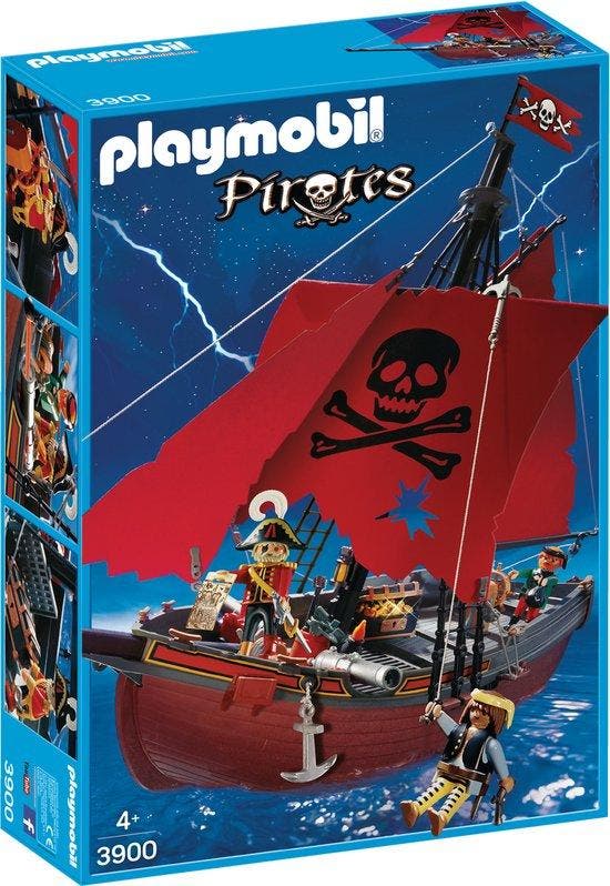 Playmobil Pirates Rode Piratenschip - 3900 (Nieuw), Kinderen en Baby's, Speelgoed | Playmobil, Nieuw, Verzenden