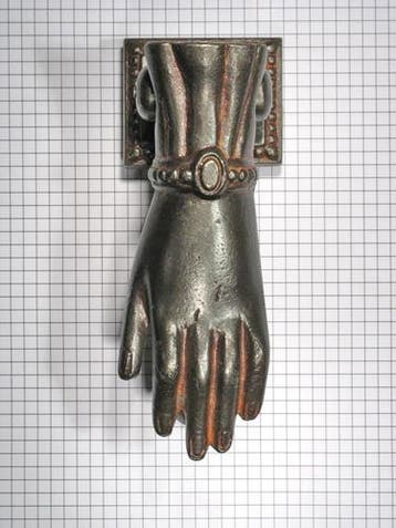 Deurklopper hand, ijzer geroest, Verzenden, Nieuw