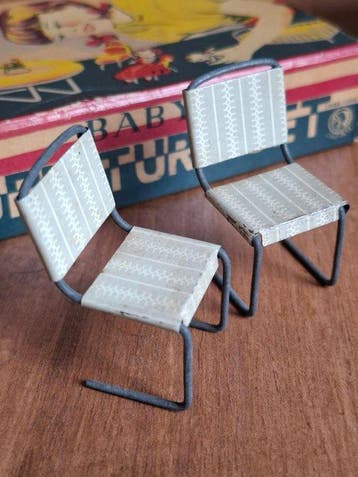 Ichimura Shoten - Blikken speelgoed - Babys Furniture Set -