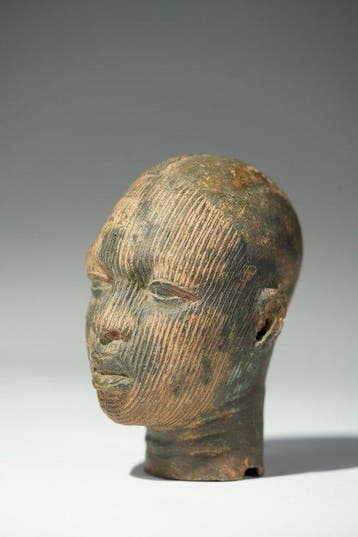 Een bronzen hoofd - Ife - Nigeria