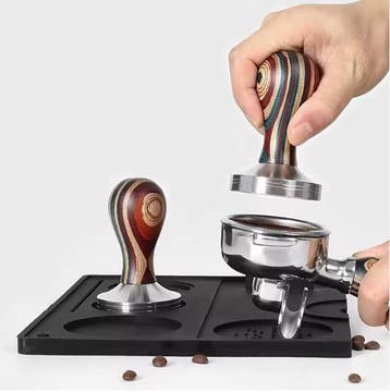 Espresso Koffie Tamper RVS met Houten Handvat 51/53/58mm, Verzenden, Nieuw