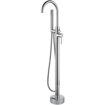 Vrijstaande Badkraan - Leoni - 110.9cm - Handdoucheset - RVS, Ophalen of Verzenden, Nieuw