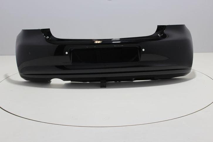 Achterbumper +PDC +Uitlaatgat Volkswagen Polo 6R DEEPBLACK (, Auto-onderdelen, Carrosserie en Plaatwerk, Nieuw, Volkswagen, Achter