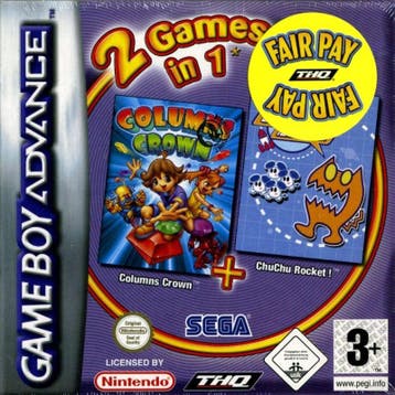 Columns Crown + ChuChu Rocket (GameBoy Advance), Verzenden, Gebruikt