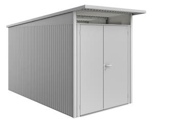 Biohort Berging Avantgarde A4 Dubbele Deur Zilver 180 x 380, Nieuw
