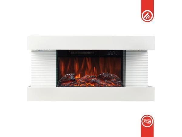 Veiling -  Elektrische haard LIZ - Wit, Huis en Inrichting, Haarden