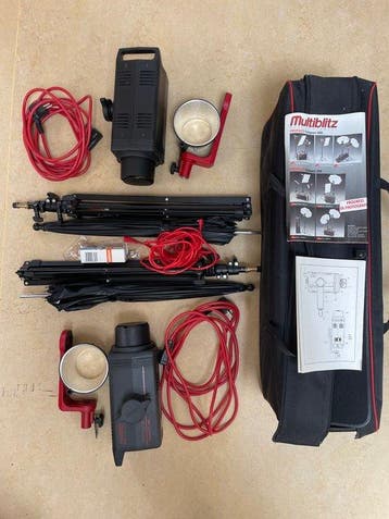 Multiblitz Profilite Compact 400 Studio Flash Set - Dual, Nieuw