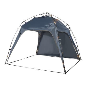 LED Paviljoen Barendrecht partytent 250x250x190 cm grijs pro, Verzenden, Nieuw