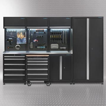 Datona Werkplaatsinrichting PREMIUM met RVS werkblad 300 cm, Ophalen of Verzenden, Nieuw