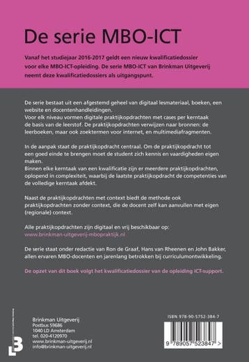 Gebruikersondersteuning voor ICT support / MBO-ICT, Boeken, Verzenden, Zo goed als nieuw, Ron de Graaf