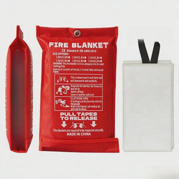 Noodbranddeken Glasvezel 1m x 1m - Brandvertragend en Veilig, Verzenden, Nieuw