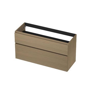 INK - Onderkast 2 Laden Greeploos met Houten Keerlijst, Ophalen of Verzenden, Nieuw