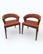 Fauteuil - Mid Century Modern (Deens Design) - Leder, Antiek en Kunst
