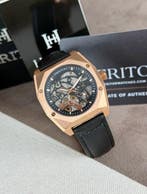 Heritor - Elliott Automatic Skeletonized - Rose Gold/Black -, Sieraden, Tassen en Uiterlijk, Horloges | Heren, Nieuw