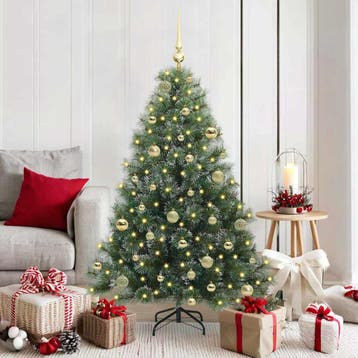 vidaXL Kunstkerstboom met 150 LED met standaard Groen 150 cm, Verzenden, Nieuw