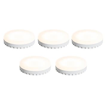 Set van 5 GX53 3-staps dimbare LED lampen 9W 900 lm 3000K, Verzenden, Nieuw