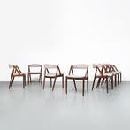 Vintage Deense eetkamerstoelen, Kai Kristiansen, set van 8, Ophalen, Hout, Gebruikt, Overige kleuren