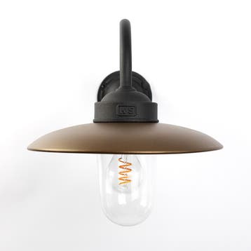 Solingen Stallamp Zwart Brons Buitenverlichting, Tuin en Terras, Verzenden, Wandlamp, 50 tot 250 watt, Nieuw
