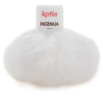 Katia Ingenua - 01 wit - Mohair Garen, Ophalen of Verzenden, Nieuw