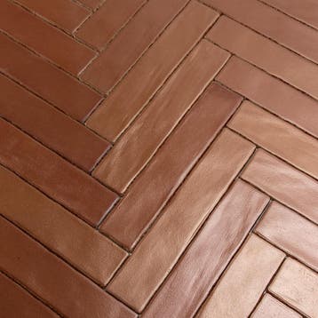 Handvorm visgraat tegels Metallic koper 5x25, Verzenden, Nieuw