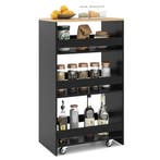 LIVSK Smalle Mobiele Serveerwagen - Open Planken - Keukenwag, Verzenden, Nieuw