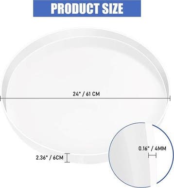 Grote siliconenmal voor salontafel epoxy 60 cm diameter en 6, Ophalen of Verzenden, Nieuw
