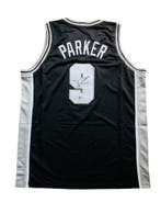 NBA - Tony Parker - Zwarte op maat gemaakte basketbaljersey, Nieuw
