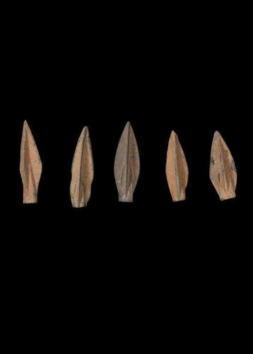 Anatolisch Brons Trilobate Arrowhead Group (5) (Zonder