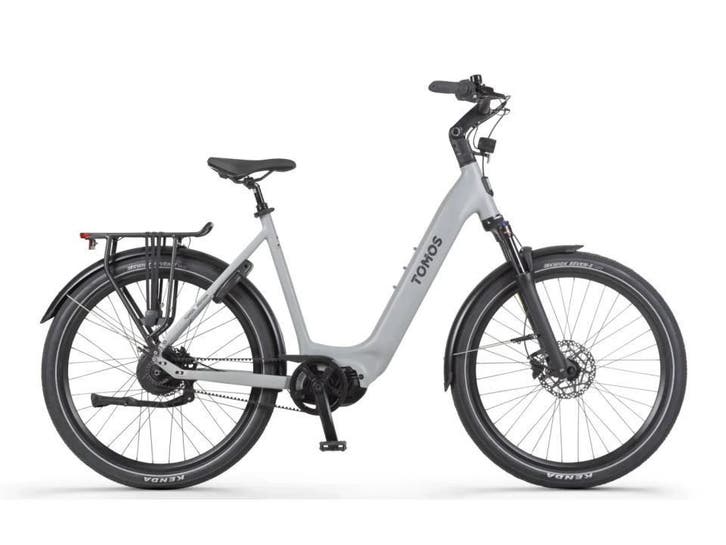 TOMOS EB22 GRIJS MET HOGE KORTING WEGENS ANNULATIE, Fietsen en Brommers, Elektrische fietsen, 50 km per accu of meer, Nieuw, Overige merken