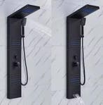 Luxe Zwart LED Douchepaneel – Spa en Massage Regen Doucheset, Verzenden, Nieuw