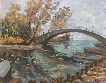 Ric Berger (1894–1994) - Pont à l’embouchure de la Venoge