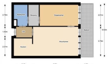 Te Huur 2 Kamer Appartement Croesinckplein In Zoetermeer, Huizen en Kamers, Huizen te huur, Direct bij eigenaar, Zoetermeer, Appartement