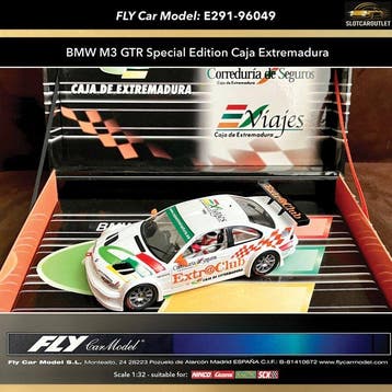 Fly Car Model - Slotcar E291-96049 Fly BMW M3 GTR Special, Nieuw