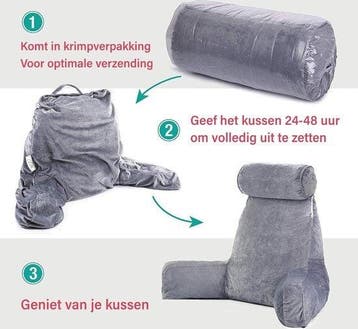 2dekans | EL-Life Leeskussen met Nekrol - Relax Kussen -, Ophalen of Verzenden, Zo goed als nieuw
