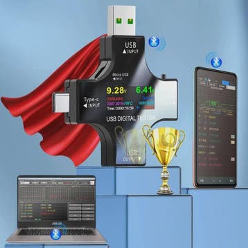 USB Tester Type-C PD Digitale Voltmeter Amperemeter - Meet C, Verzenden, Nieuw