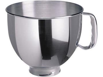 Kitchenaid 5K45SSEWH - Keukenmachine - 4.3 L mengkom - wit, Verzenden, Zo goed als nieuw