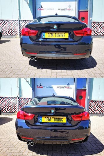 BMW 4 serie | F32 / F33 / F36 | M-Performance diffusers |, Auto-onderdelen, Nieuw, Ophalen of Verzenden, Achter, Bumper