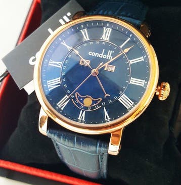 Condotti - CALENDAR - Moonphase - Gold - New - Zonder, Nieuw