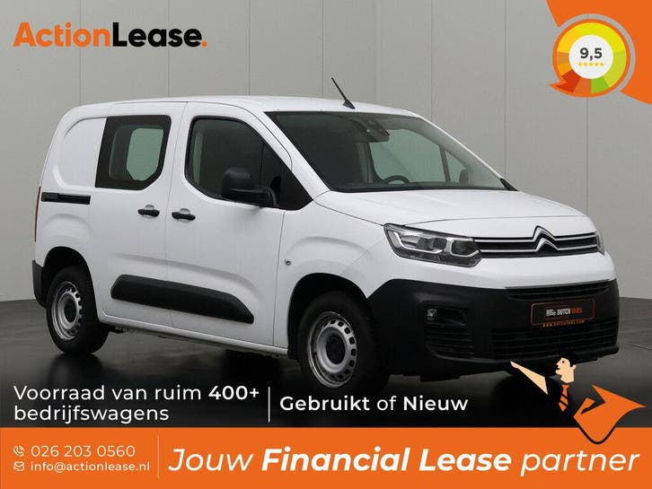 Citroën Berlingo 16 Wit occasion, Auto's, Bestelauto's, Dealer onderhouden, Lease, Zwart, Handgeschakeld, Financial lease, BTW verrekenbaar