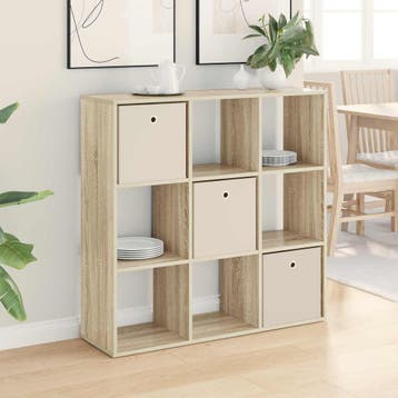 vidaXL Dressoir Sonoma Eiken 102 x 31 x 99,5 cm, 100 tot 150 cm, Verzenden, Nieuw, 25 tot 50 cm