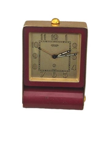 Reisklok, Wekker - Jaeger - Art Deco Metaal - 1930-1940 -