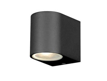 Veiling - 8x Wandlamp modern halfrond GU10 fitting zand zwar, Nieuw