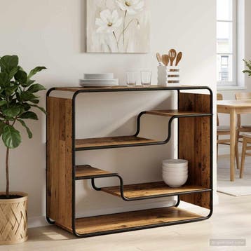 vidaXL Dressoir Oud hout 98 x 37.5 x 75.5 cm Bewerkt hout, Huis en Inrichting, Verzenden, Nieuw, Overige houtsoorten, Minder dan 50 cm