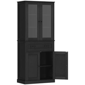 Keukenkast, Buffet, Acrylfront, Lades, 76 X 40 X 182,5 Cm, Z, Verzenden, Nieuw