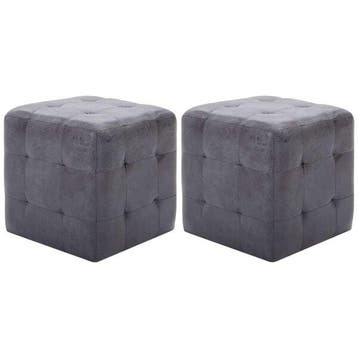 Hocker Set 30x30cm | 41% Korting | B-Keuze, Huis en Inrichting, Banken | Voetenbanken en Poefen, Minder dan 50 cm, Vierkant, Minder dan 50 cm