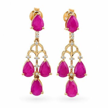 Zonder minimumprijs - Oorbellen - 14 karaat Geel goud -, Sieraden, Tassen en Uiterlijk, Oorbellen, Nieuw
