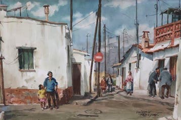 Guillem Fresquet Bardina (1914-1991) - Escena de barrio - NO